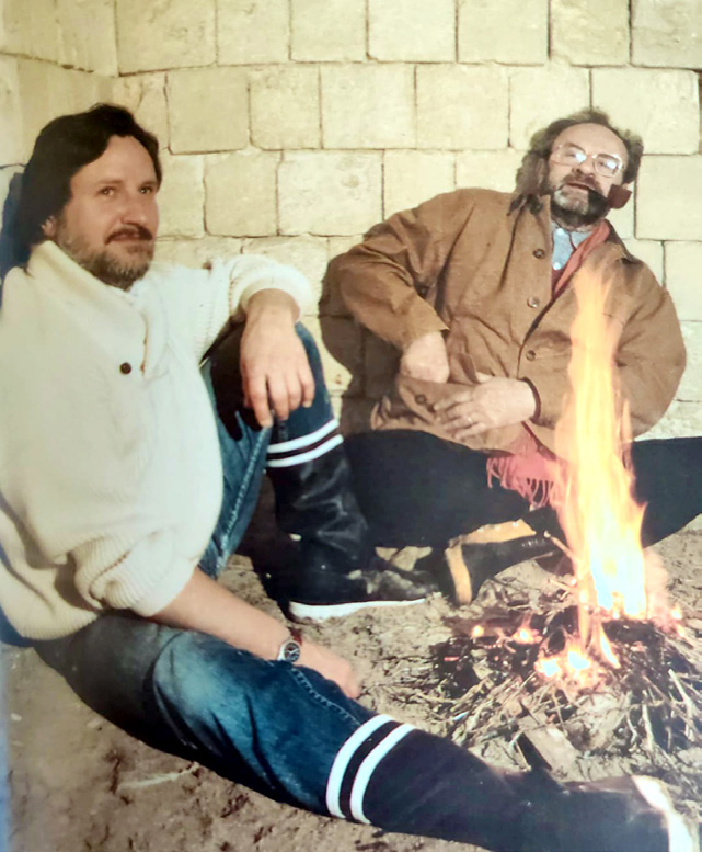 Jean-Pierre Mitrecey et Jacques Antoine au coin du feu